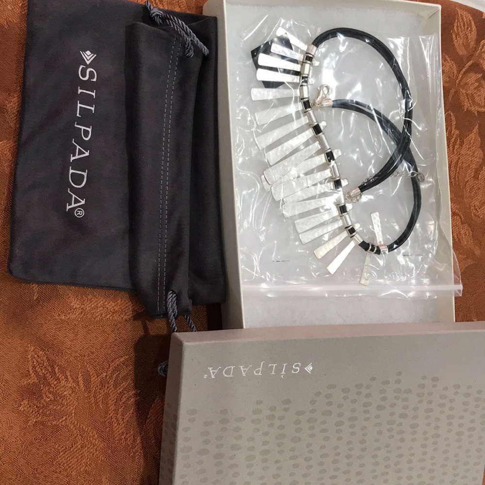 Silpada “Nod to Mod” Sterling Silver Necklace - Item N3228 - New in Original Box